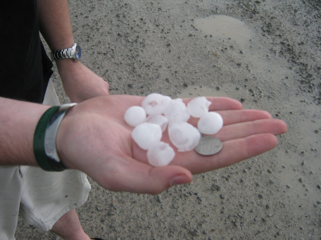 Small Hail in Iowa