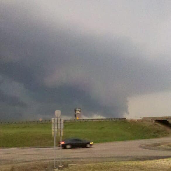 Storm on I-40 near Muskogee on April 22, 2011