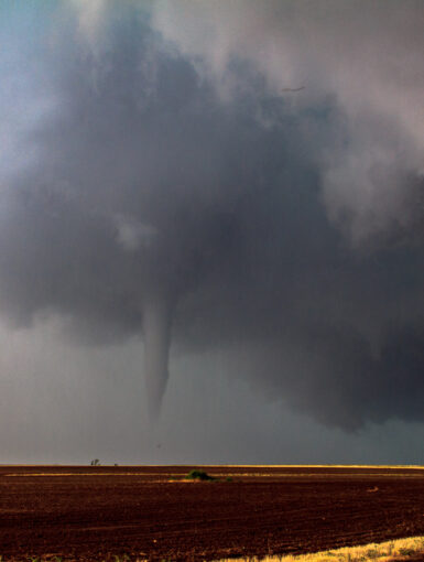 Fall Tornado near Wakita, OK on September 17, 2011