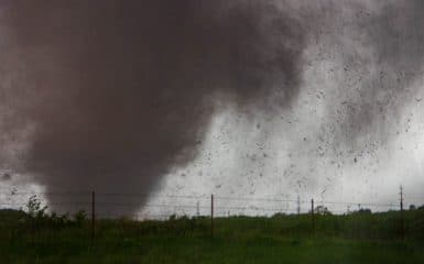 EF-5 Tornado rips through Moore, Oklahoma on May 20, 2013. This tornado was rated EF-5