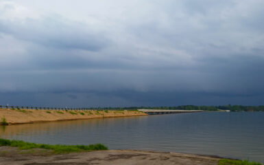 Shelf Cloud in Texas over Lake Bob Sandlin