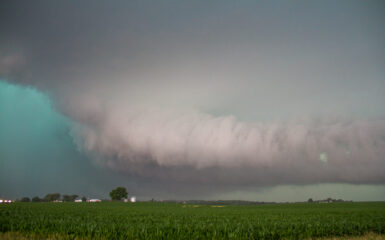 Inflow tail and small funnel near Edyville, IA