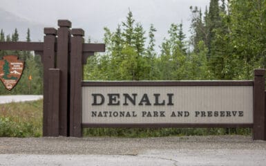 Denali National Park and Preserve Sign