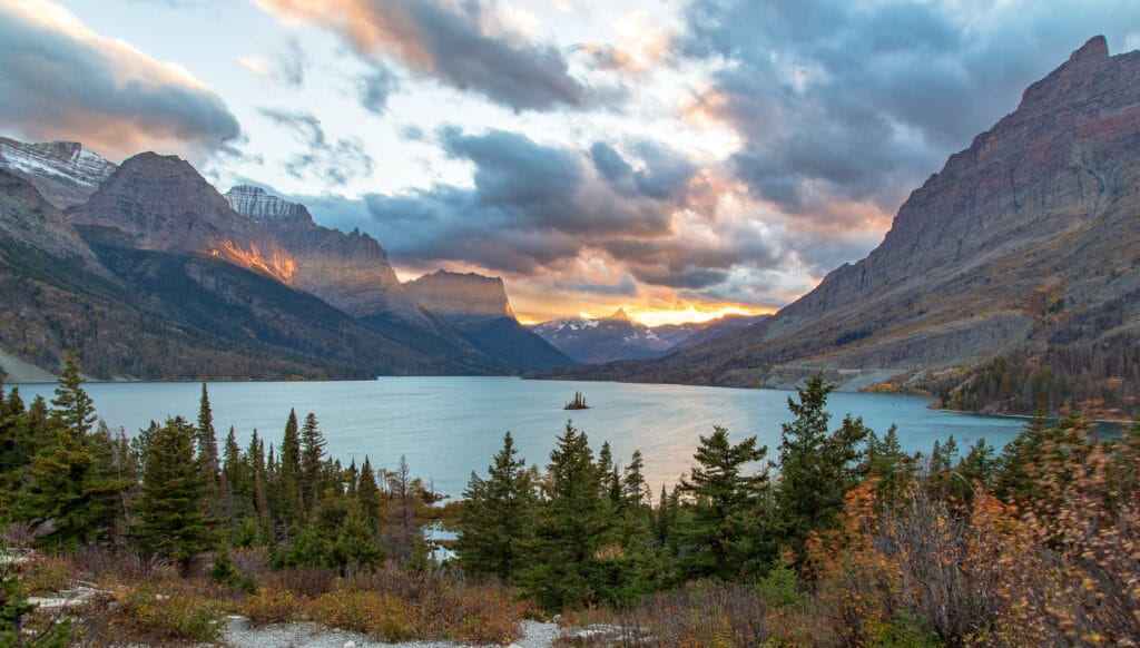 Wild Goose Island on Saint Mary Lake