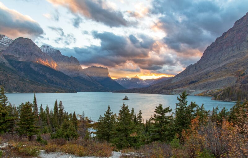 Wild Goose Island on Saint Mary Lake