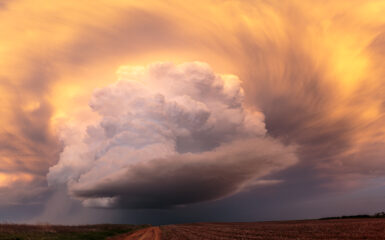 Supercell near Protection Kansas on April 15, 2017