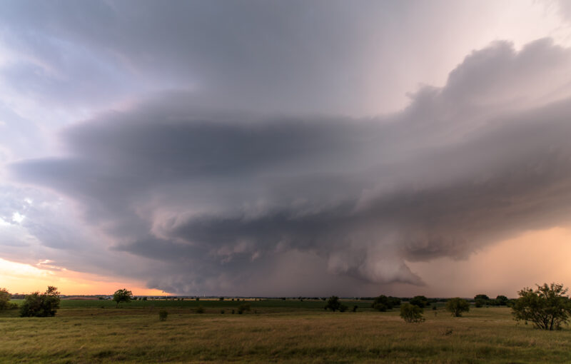 Supercell near Prosper, TX on April 21, 2017