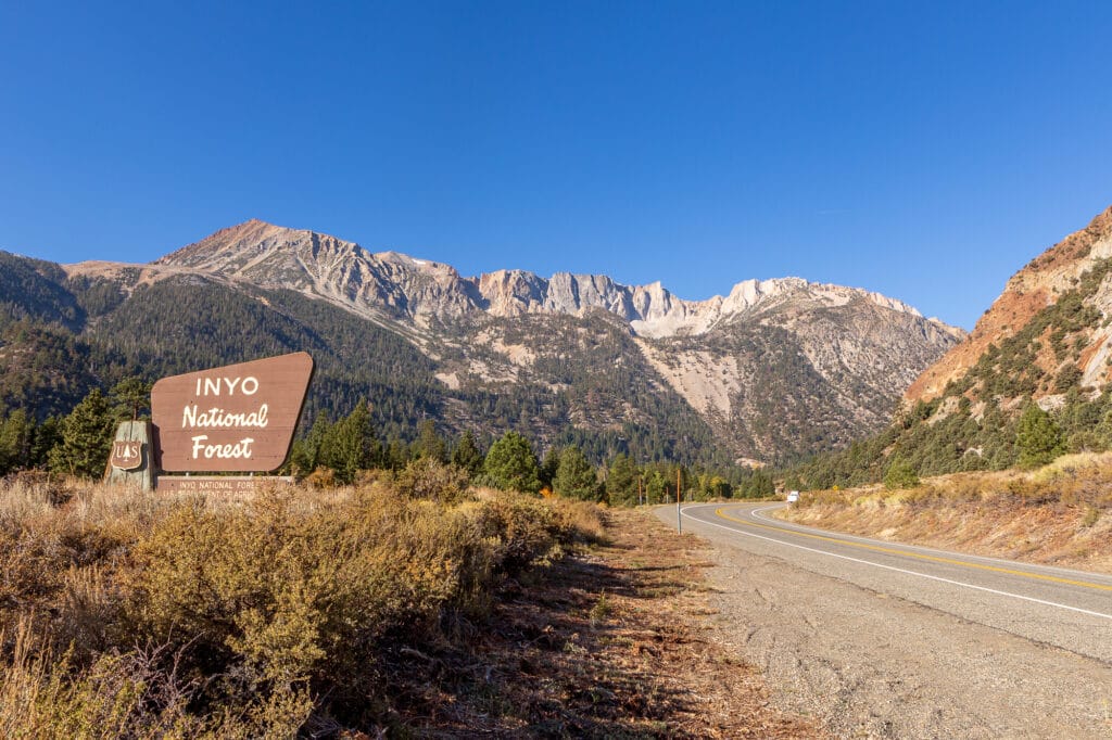 Inyo National Forest Sign