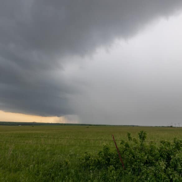 Supercell near Leon east of Wichita in Kansas in May 2022