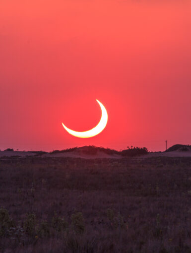 Crescent Sun Setting