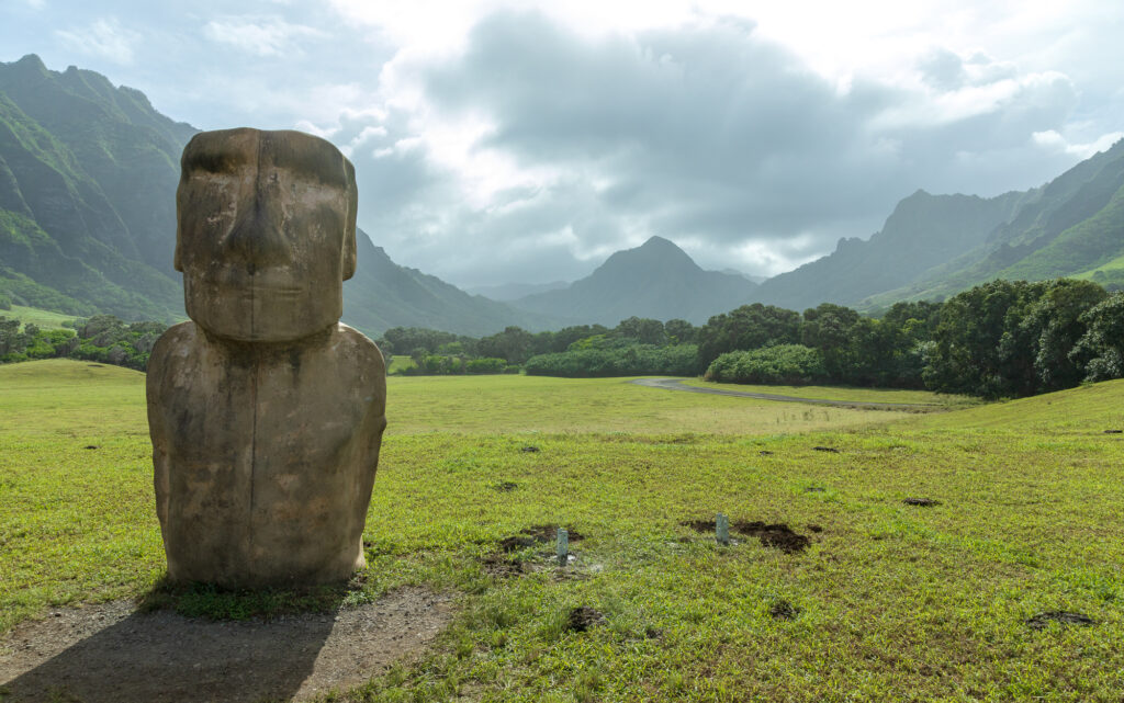 Jurassic Valley and Statue