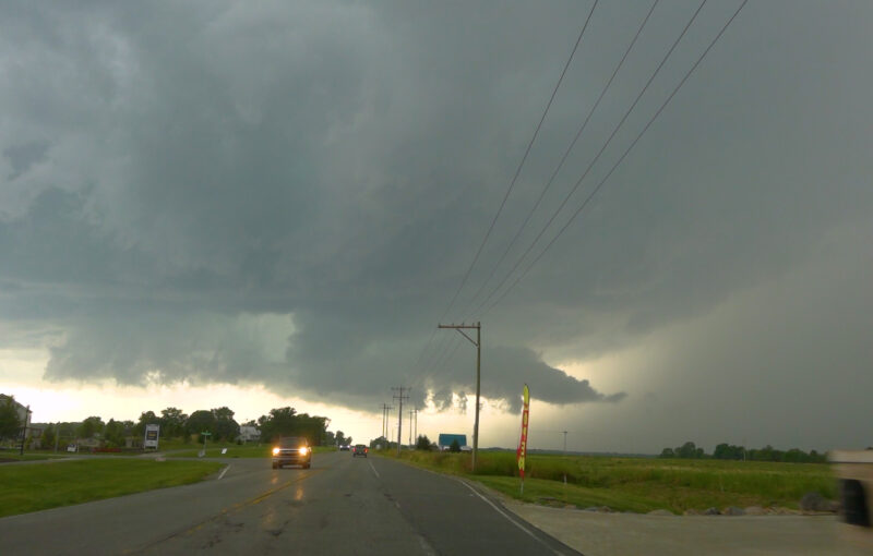 Wall Cloud west of Cicero Indiana on June 25, 2023