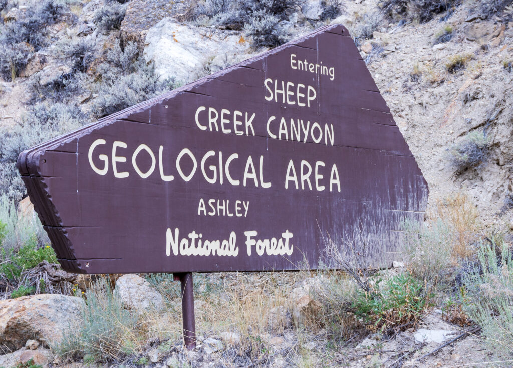 Sheep Creek Canyon Geological Area