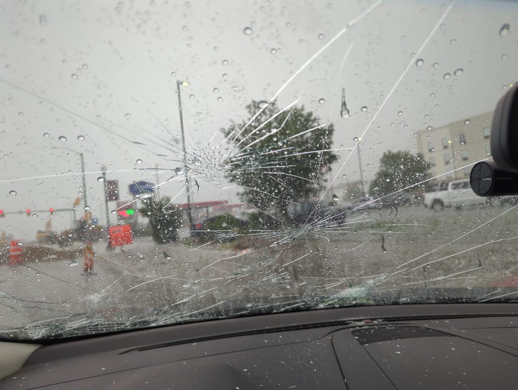 Smashed Windshield in Fort Morgan, Colorado